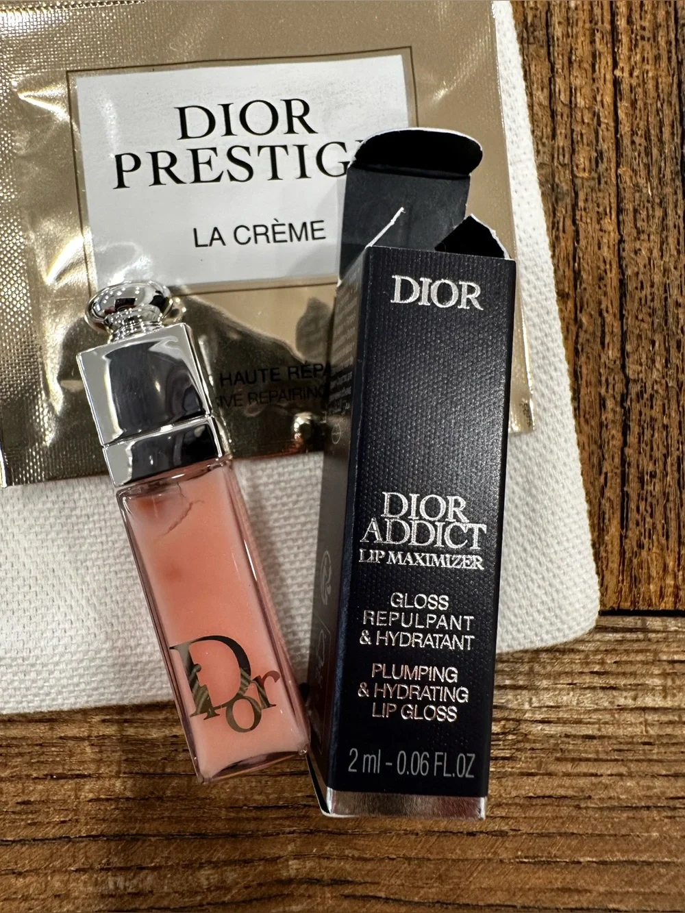 Dior Travel Skincare & Makeup Sample Set - White/Gold Accents